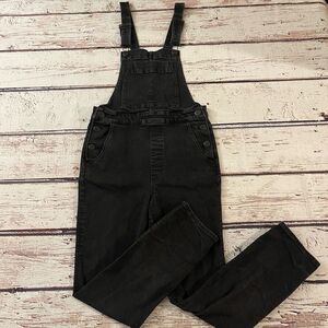 3x1 Black Denim Overalls Women's Size Large Made In USA Cut 1669 Style WRHS00191